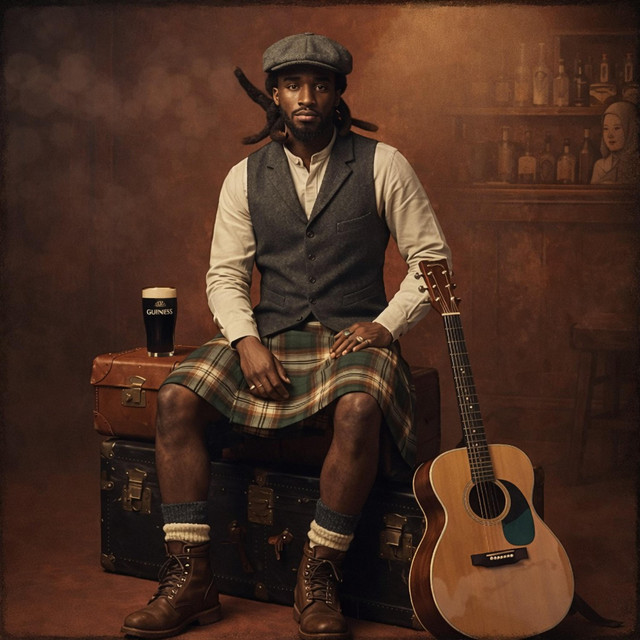 AI-generated cover art for Delta Ash's 'The Bar Song - Irish Folk'.